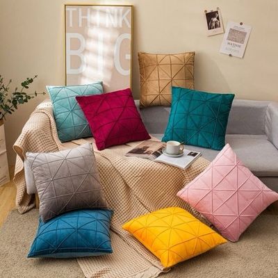 Wholesale Home Textile Polyester Flannel Velvet Square Bed Sofa Decorative Cushion Cover